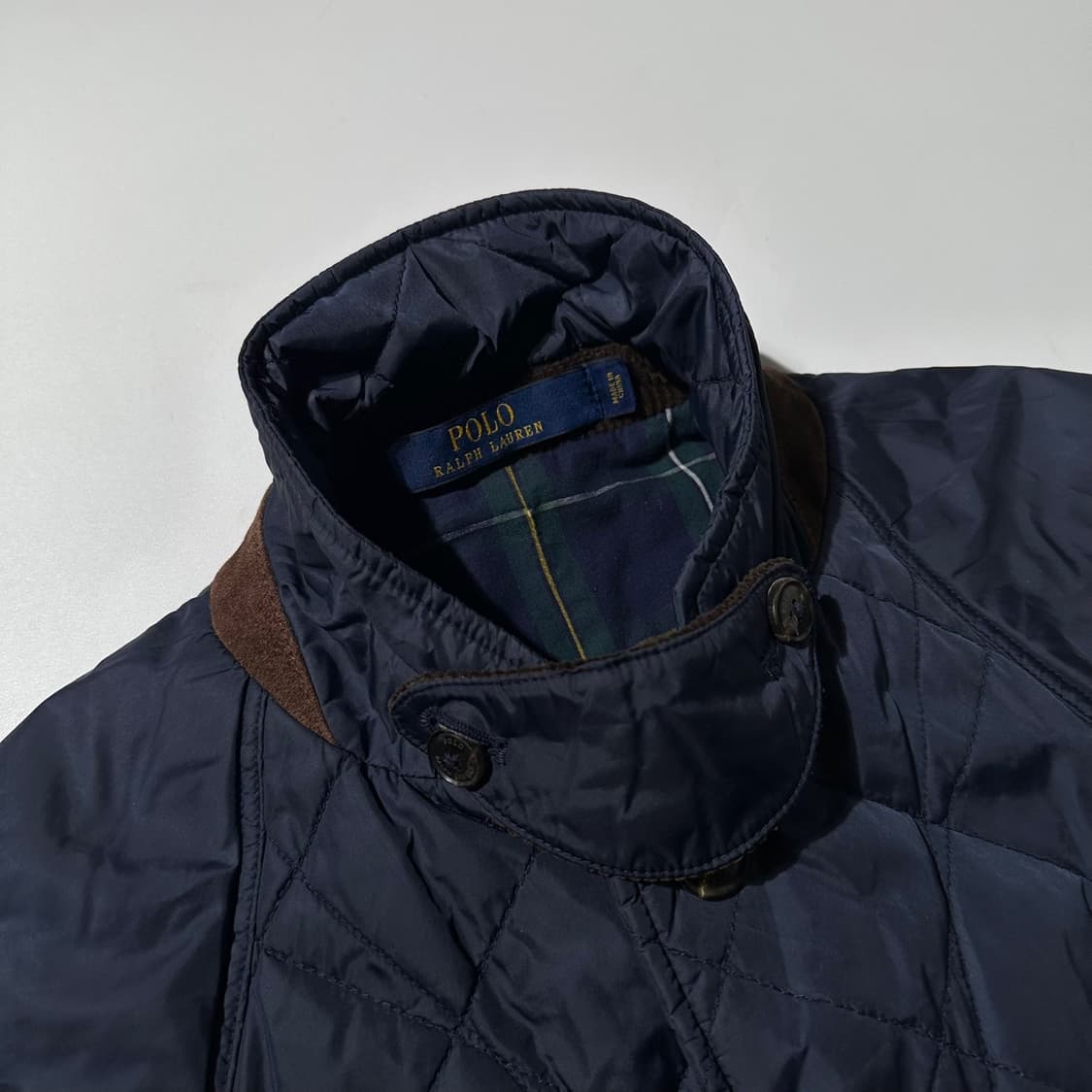 폴로 랄프로렌 퀼팅 싱글 헌팅 블레이저 자켓 네이비 상품이미지6