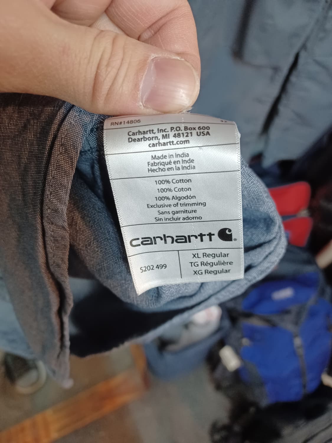 칼하트 relaxed fit 긴팔 셔츠남방 xl 상품이미지4