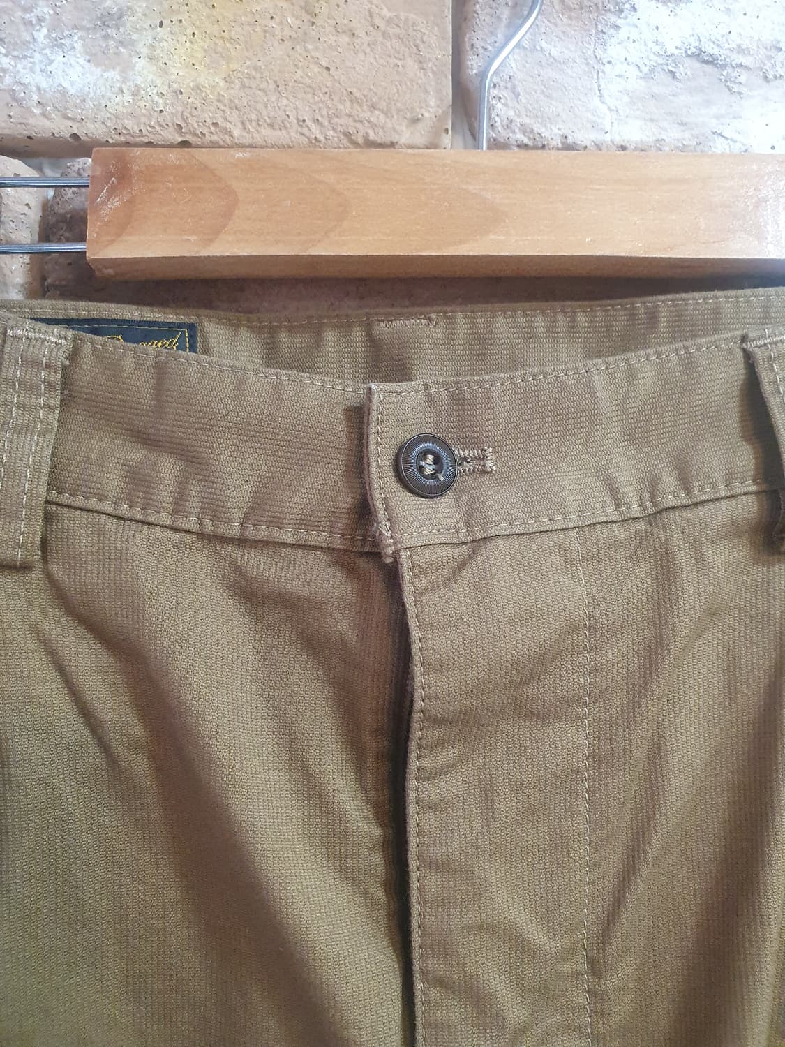 일본빈티지 Remains Rugged 베이지 면반바지 33 상품이미지3