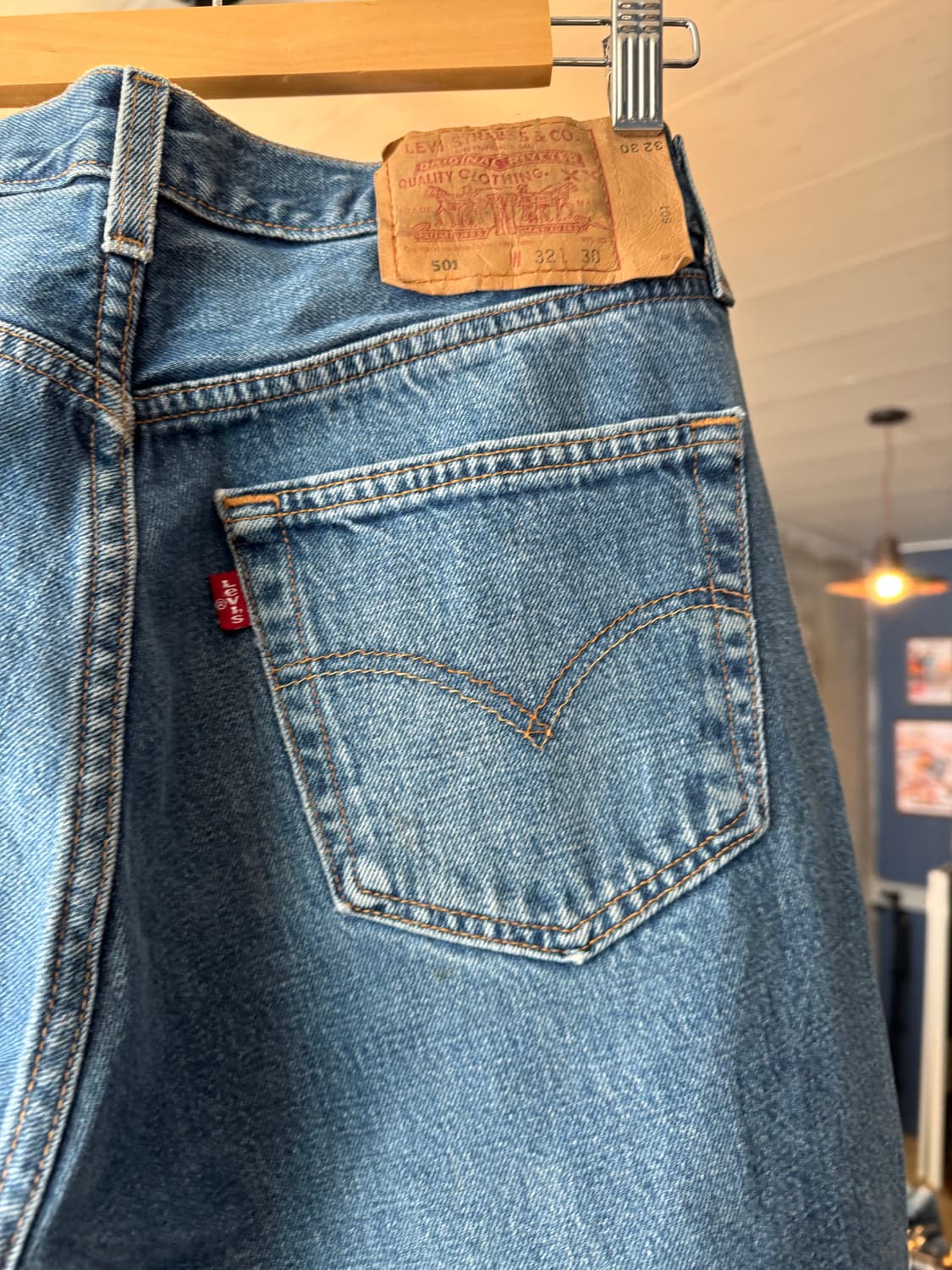  levi.s 501 32x30핸드메이 러닝 스티치 상품이미지4