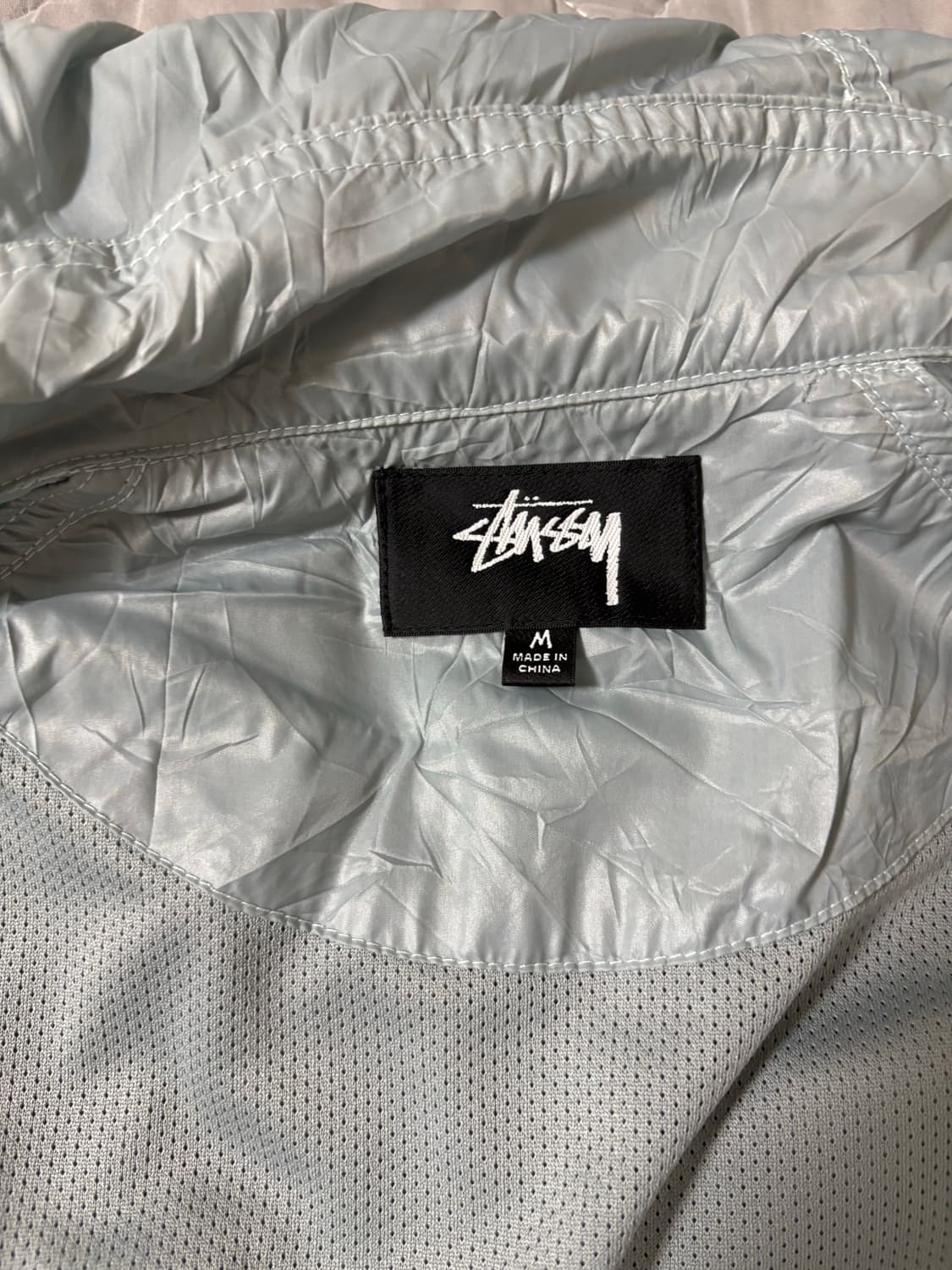 스투시 비치 쉘 링클 나일론 자켓 슬레이트 M사이즈 (판매) 상품이미지4