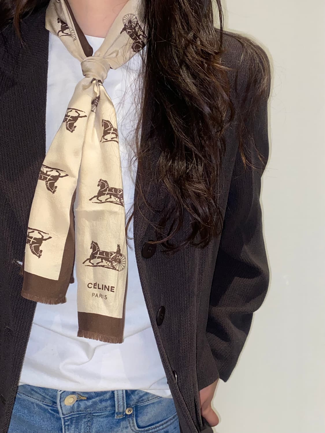 셀린느 마차 롱 스카프 상품이미지2