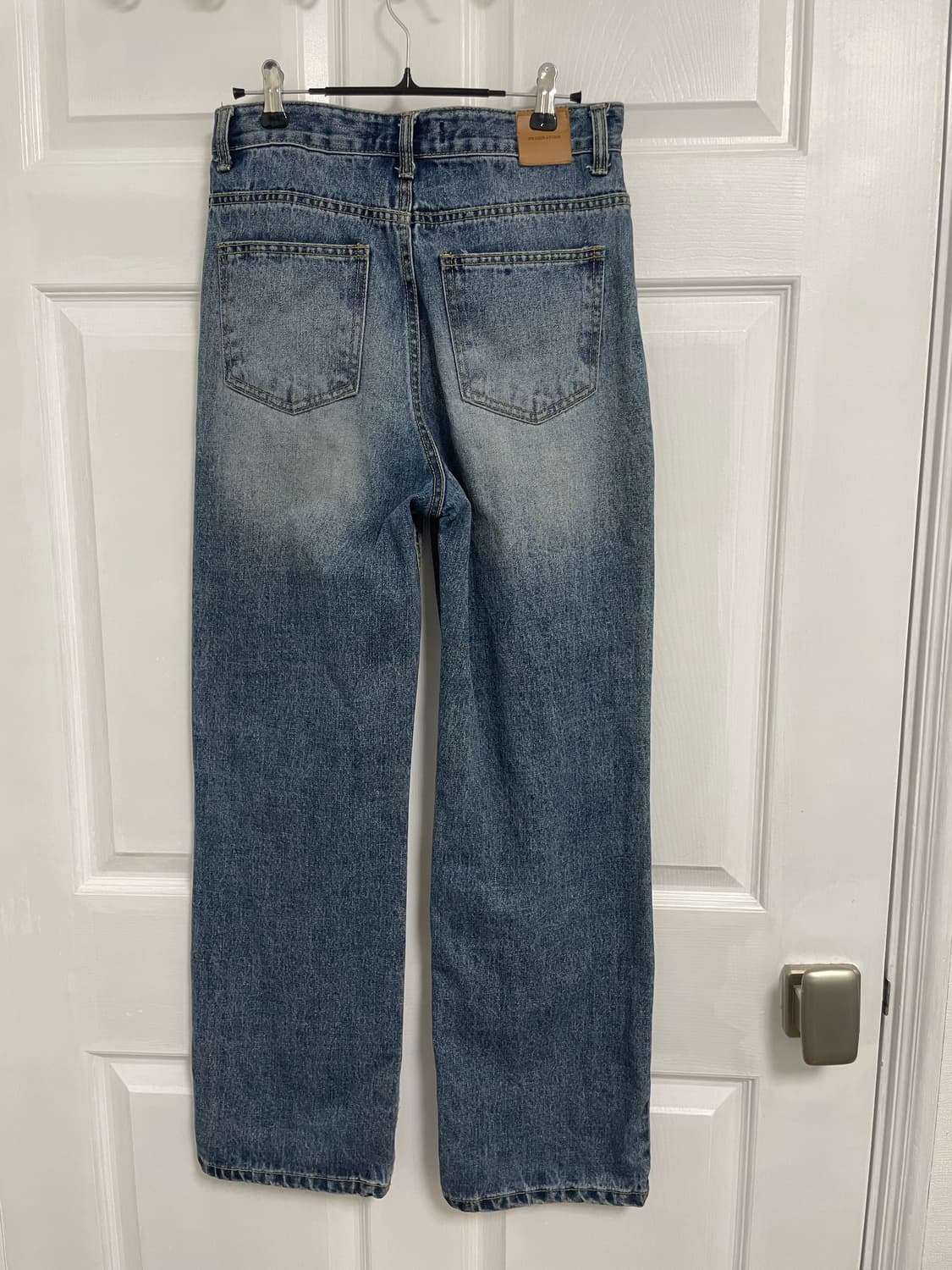 워싱 데님 일자핏 팬츠 상품이미지3