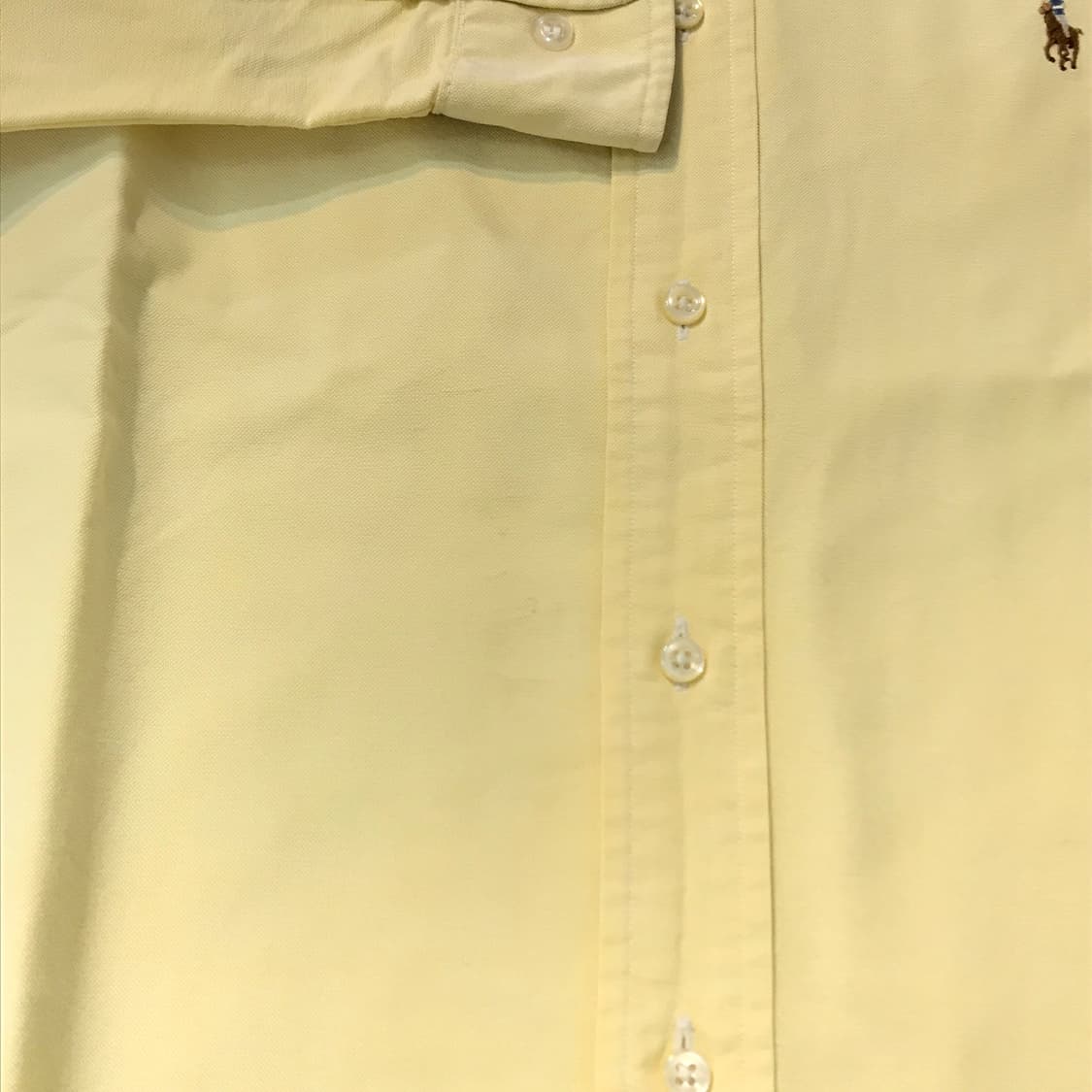 폴로랄프로렌 라이트 옐로 옥스포드 셔츠 원피스 여성 44 55 사이즈 상품이미지4