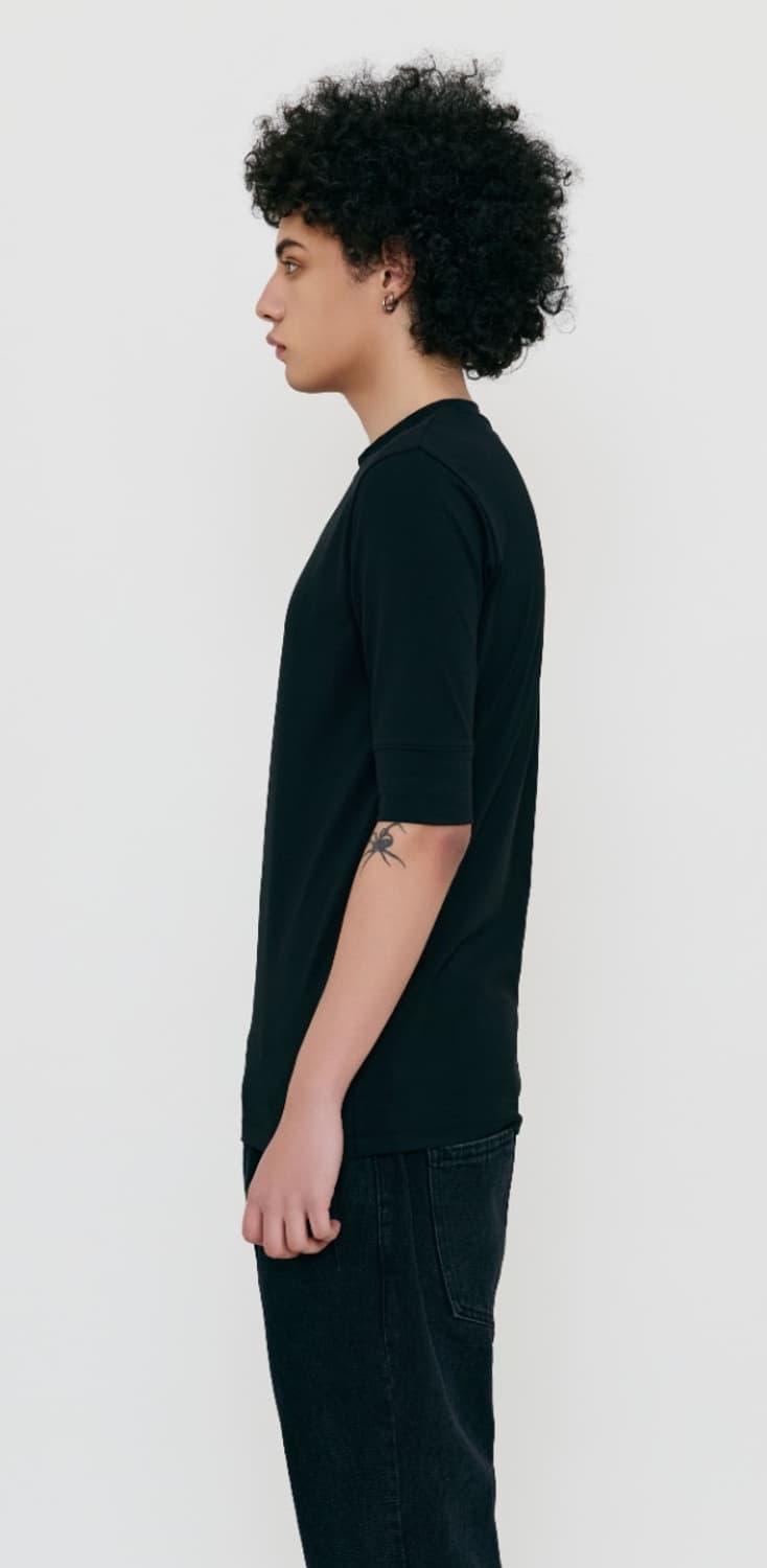 리젤 숏슬리브 블랙 상품이미지2