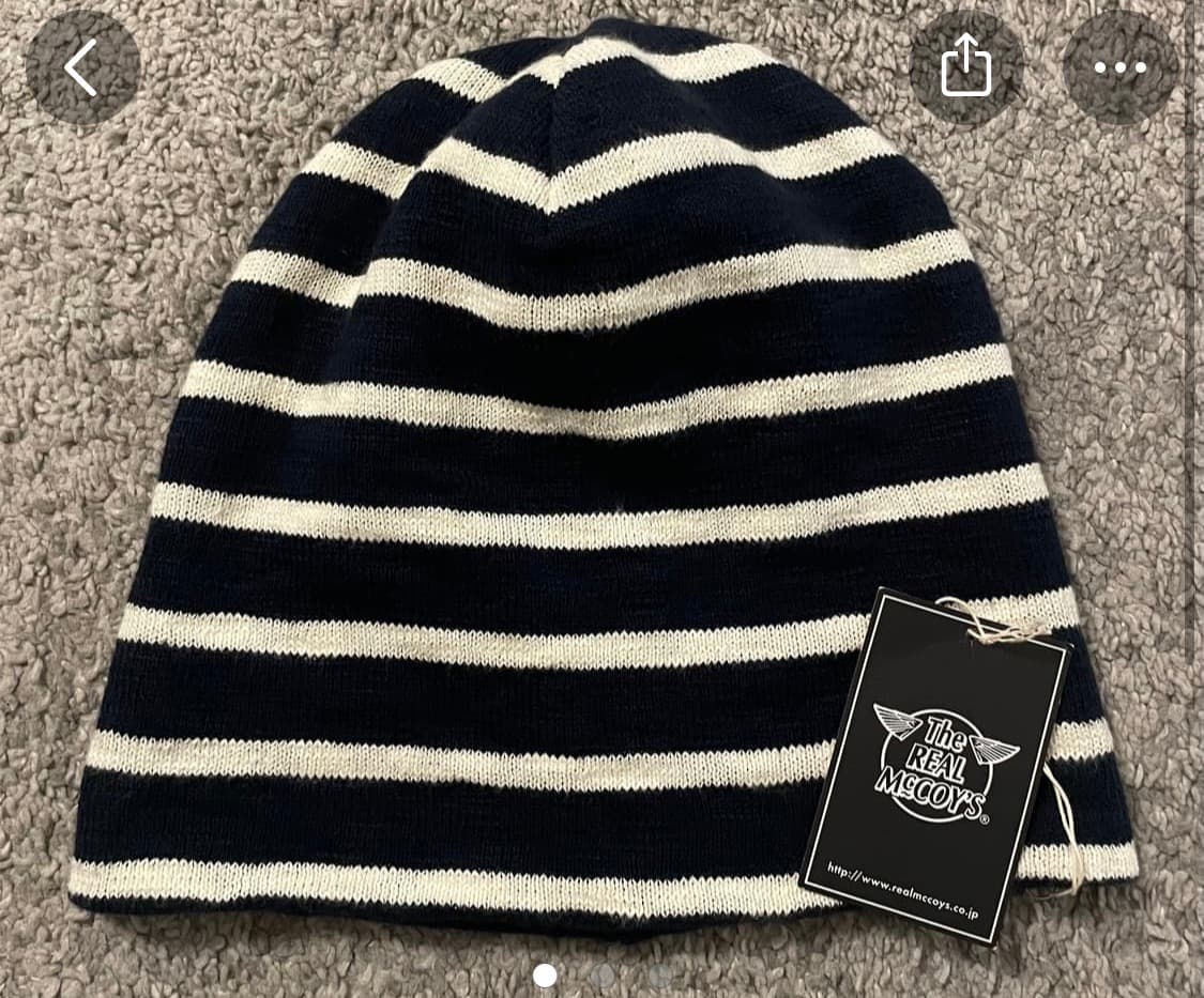 리얼맥코이 네이비 스트라이프비니 구매합니다 상품이미지1