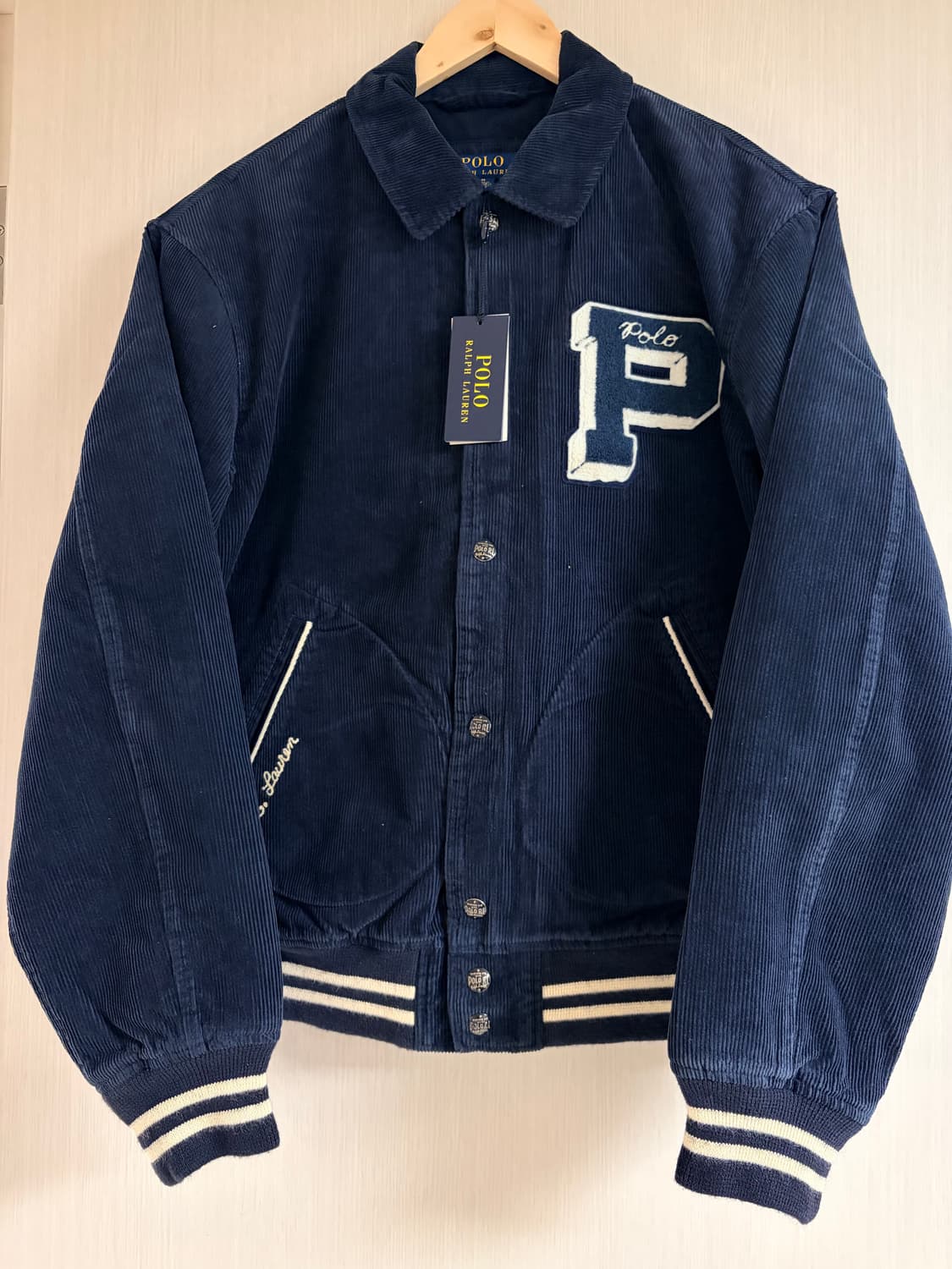 폴로 랄프로렌 남성 레터맨 바시티 코듀로이 뉴욕 자켓 M 상품이미지1