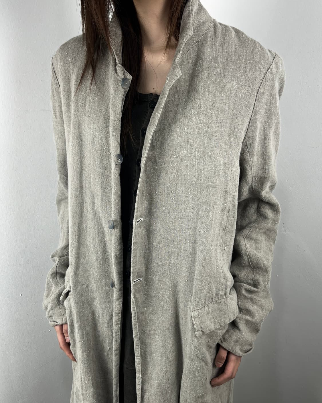 POEME BOHEMIEN 19SS LINEN LONG COAT 상품이미지2