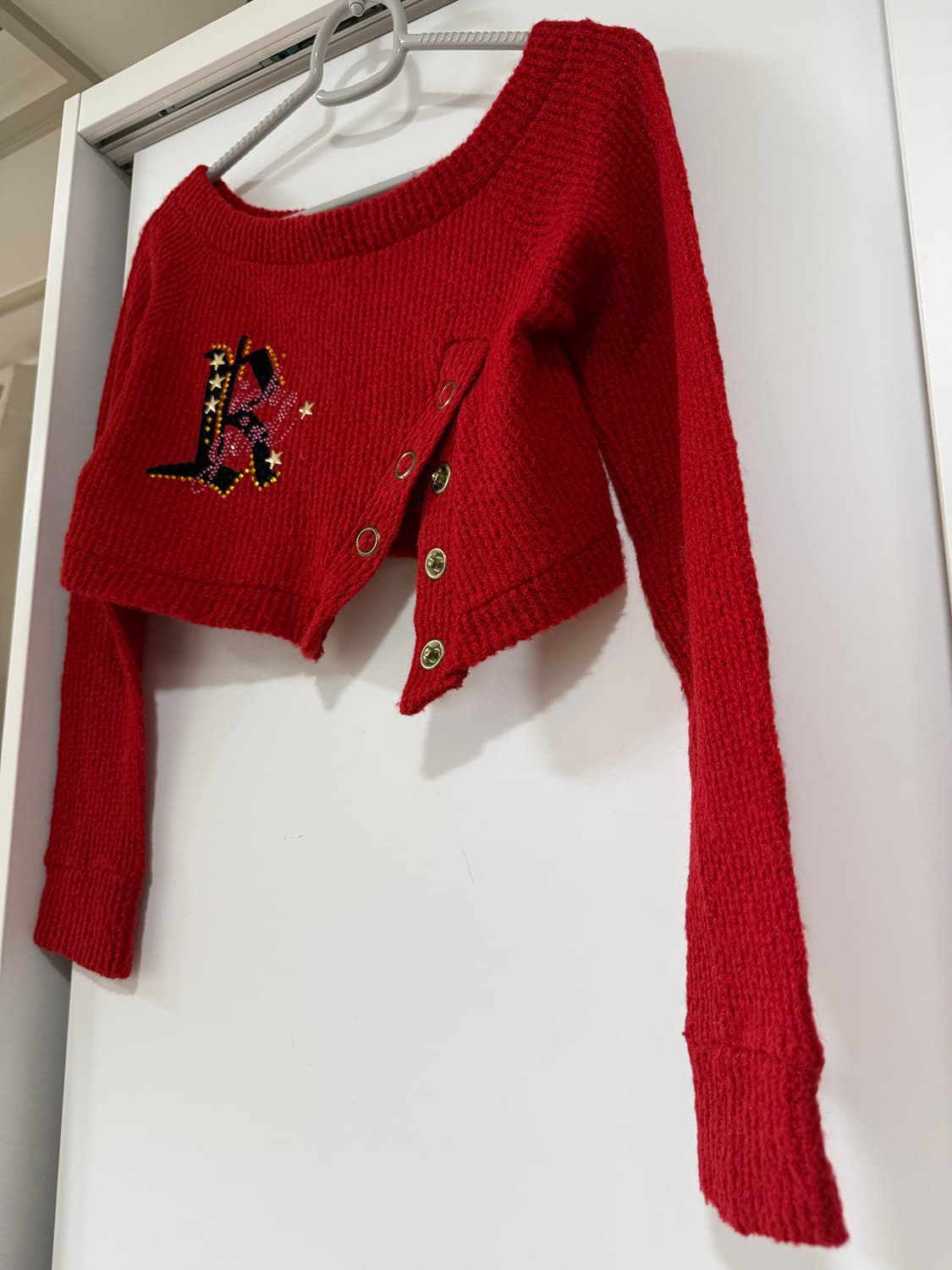Red Crop Knit 상품이미지3