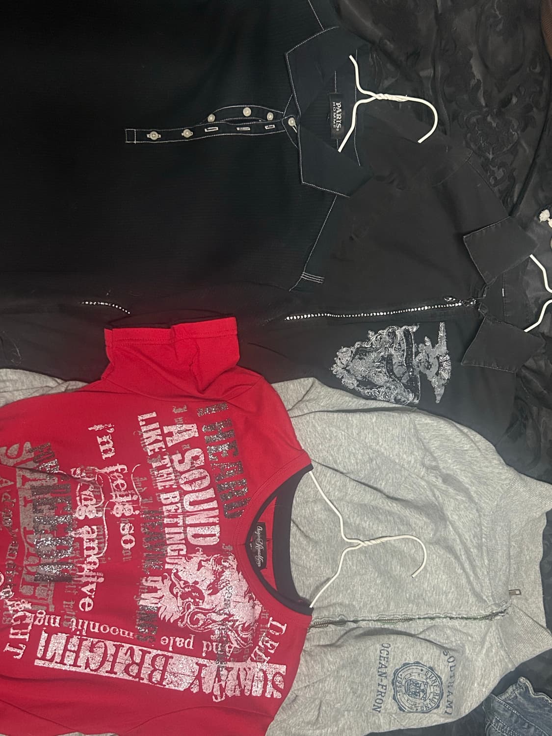 빈티지 펑크 y2k 상의 세트 상품이미지1