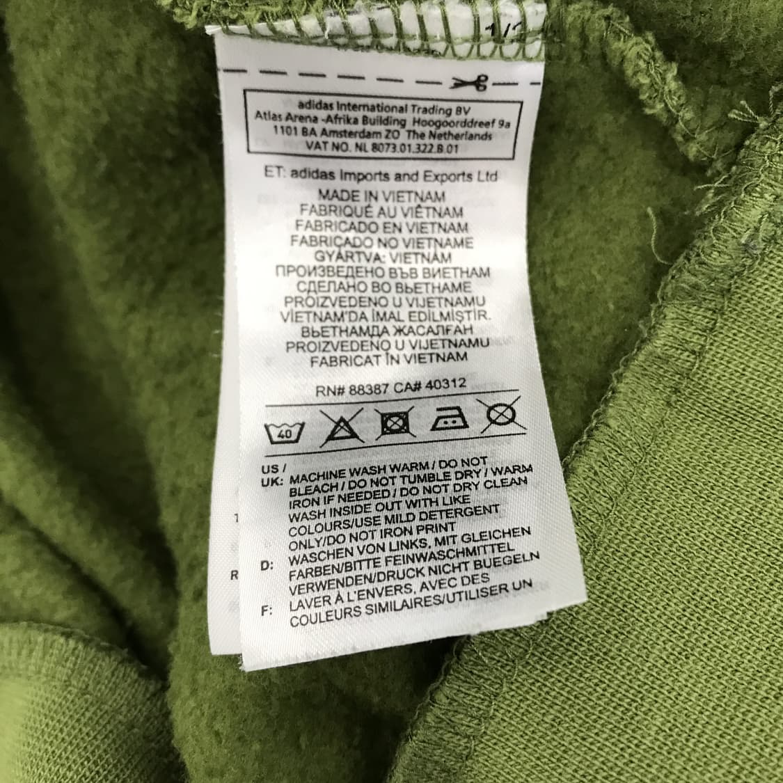 아디다스 해외판 말차그린 스펠아웃 후드 [110] 상품이미지6