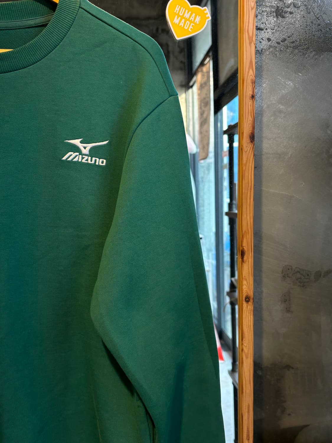 미즈노 빅로그 그린 맨투맨 L 상품이미지4