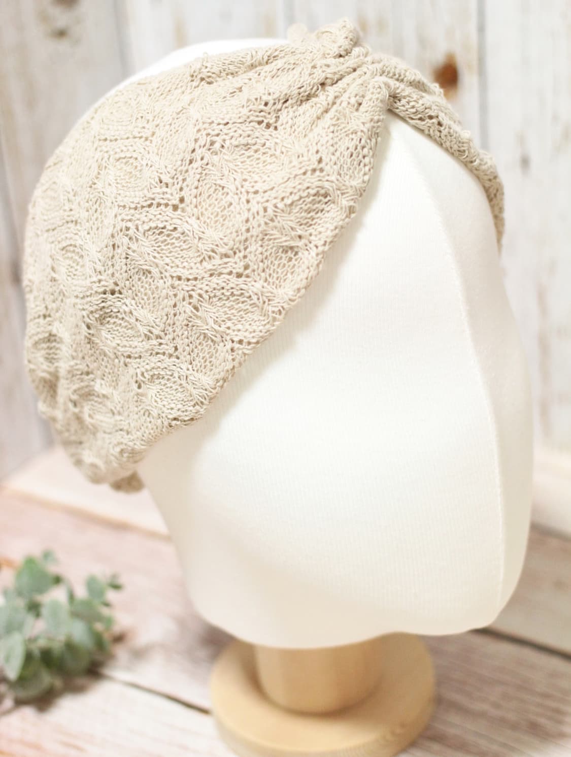 핸드메이드 베이지 니트 헤어밴드 상품이미지1