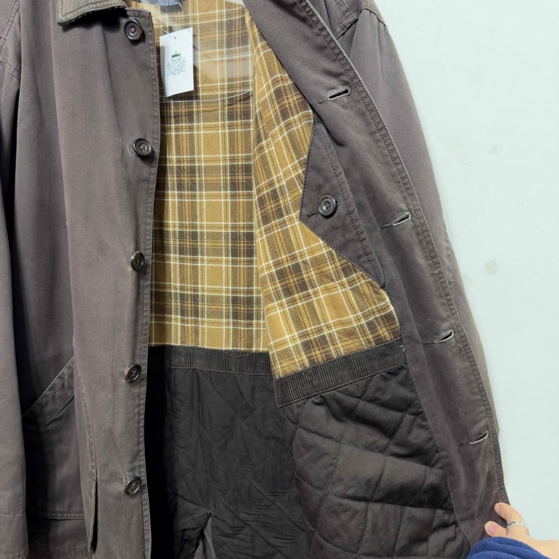 올드갭 레더 카라넥 헌팅 자켓 상품이미지5