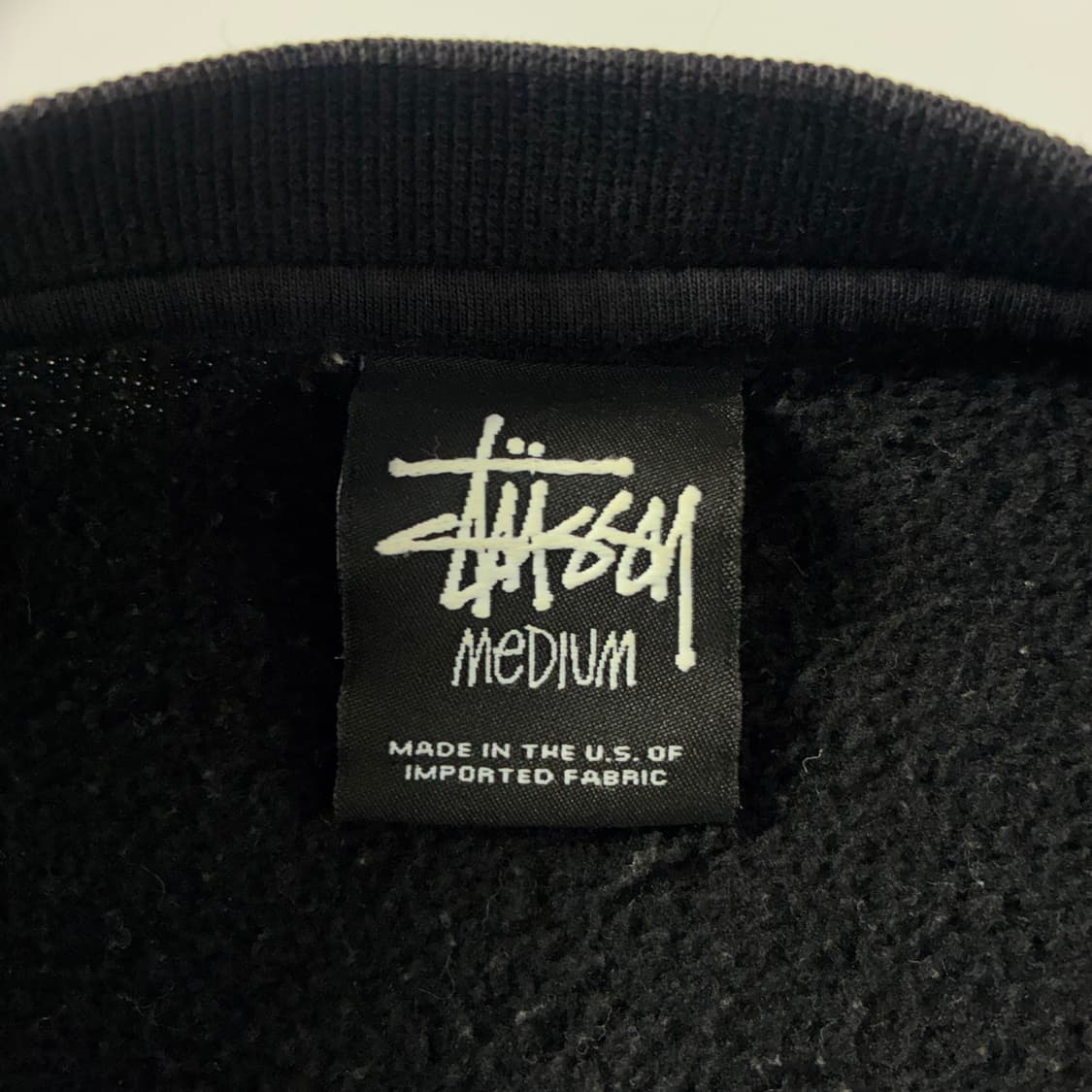 Stussy  스투시 베이직 스탁로고 블랙 맨투맨  상품이미지6