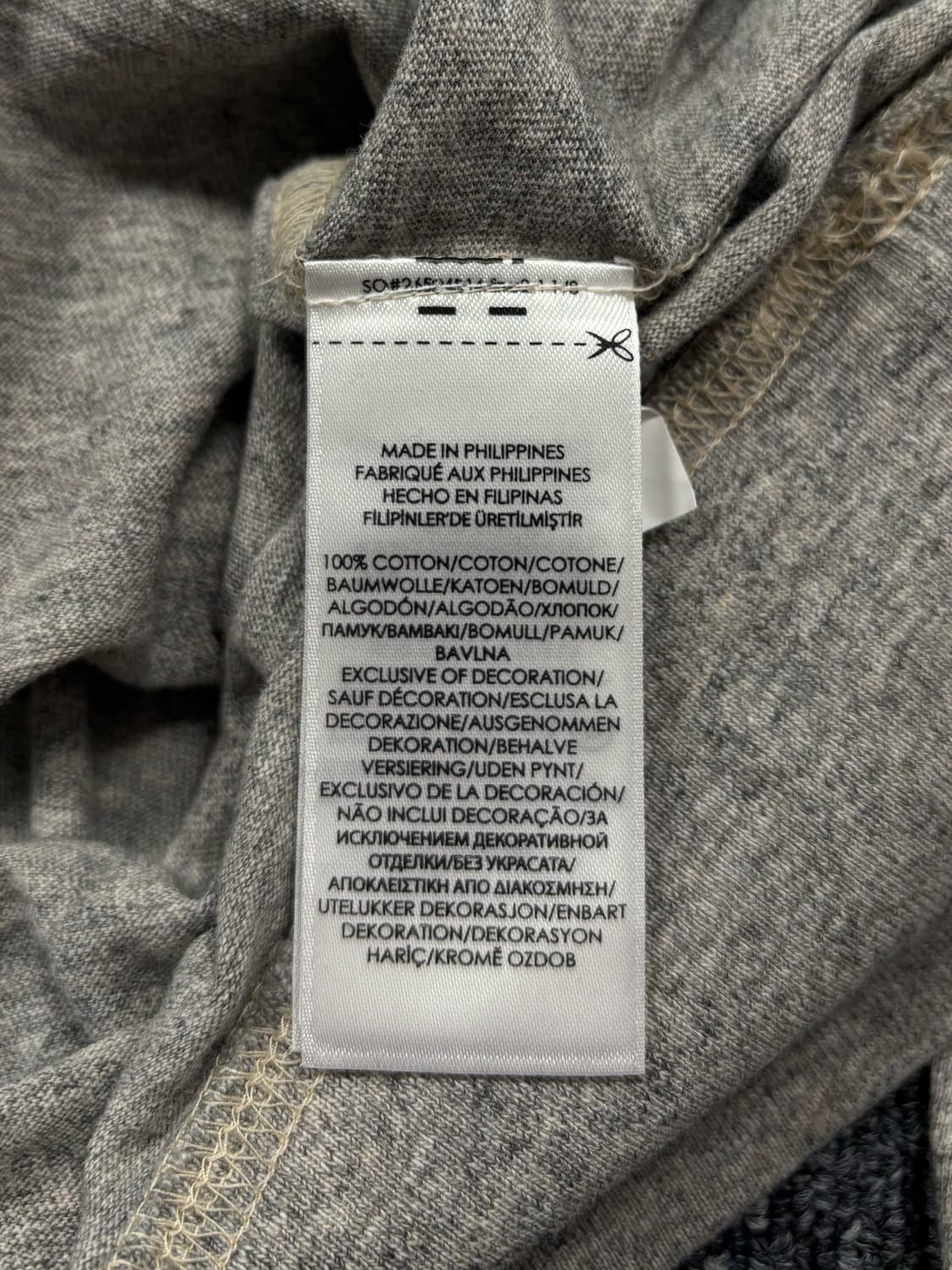 폴로 그레이 카툰 프린팅 후드티 상품이미지7