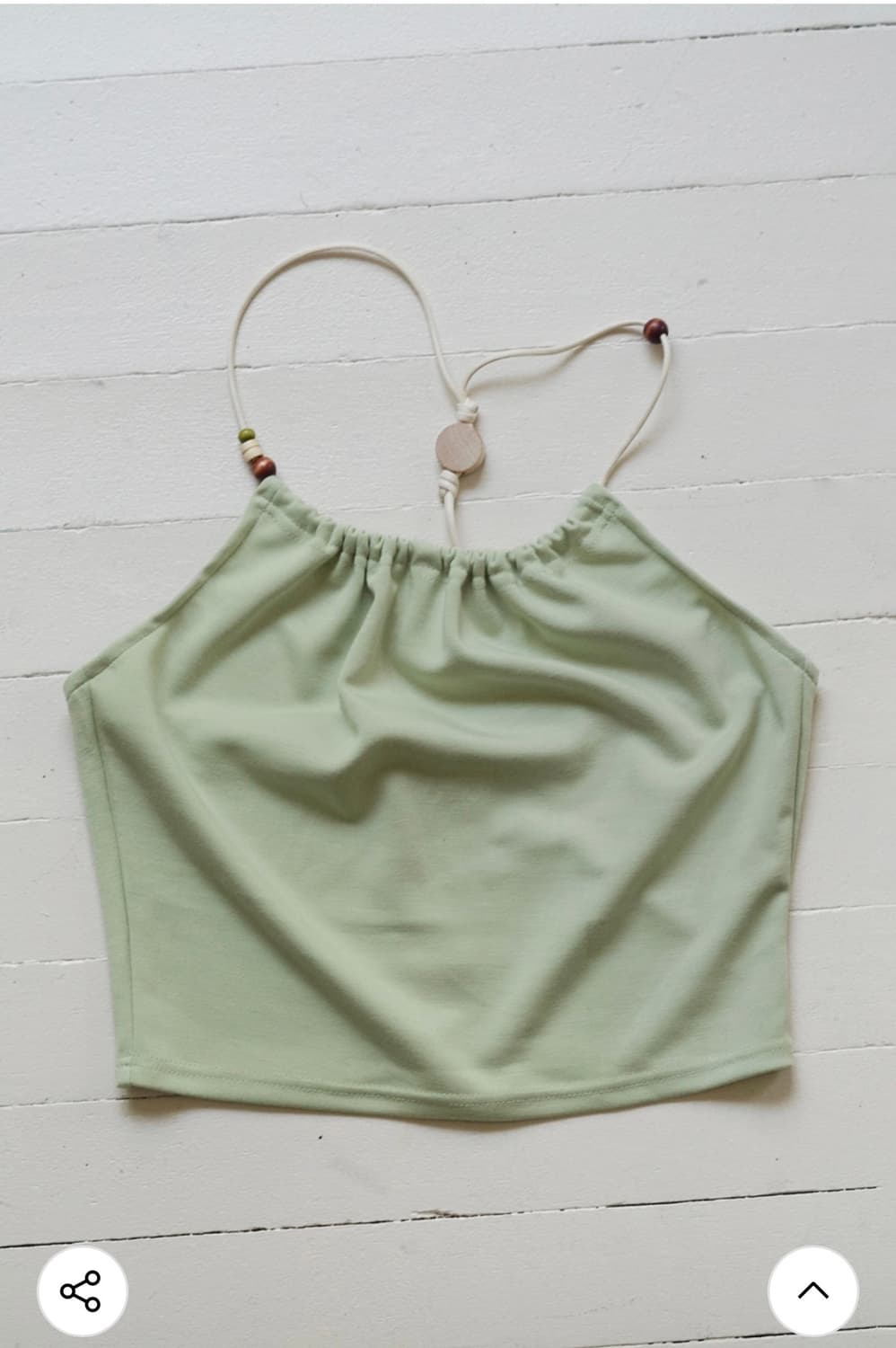 루바티 홀터넥 우든 비즈 탑 상품이미지3