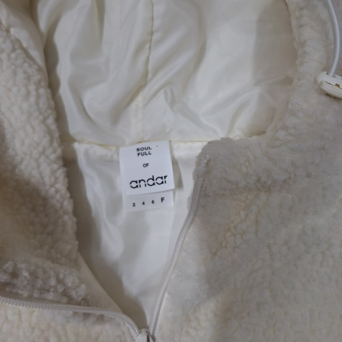 안다르  뽀글이후드집업F 상품이미지2