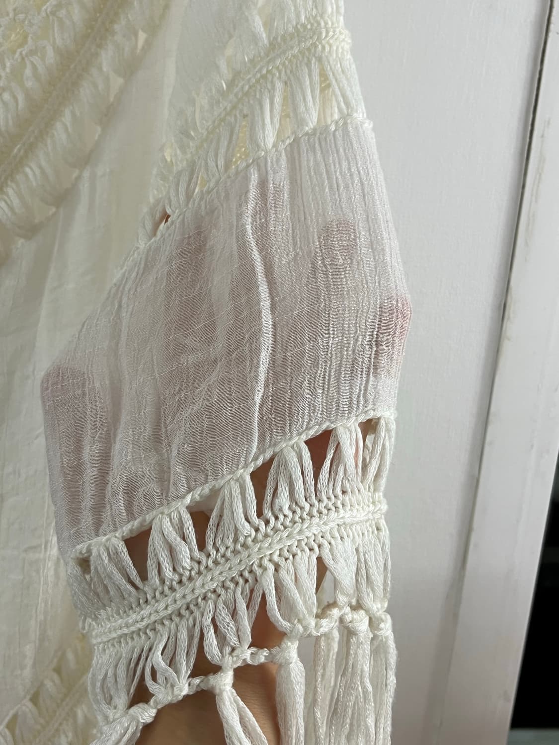 Boho White Tassel Tunic 상품이미지5