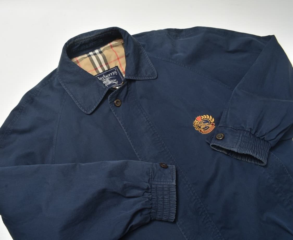 90S USA 버버리 블루종 자켓 S N1189 상품이미지4
