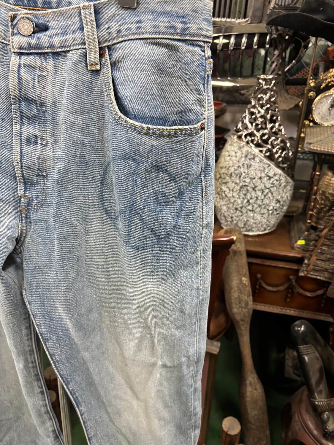 리바이스 150주년 기념 한정판 501 피스 워싱 청바지 상품이미지2