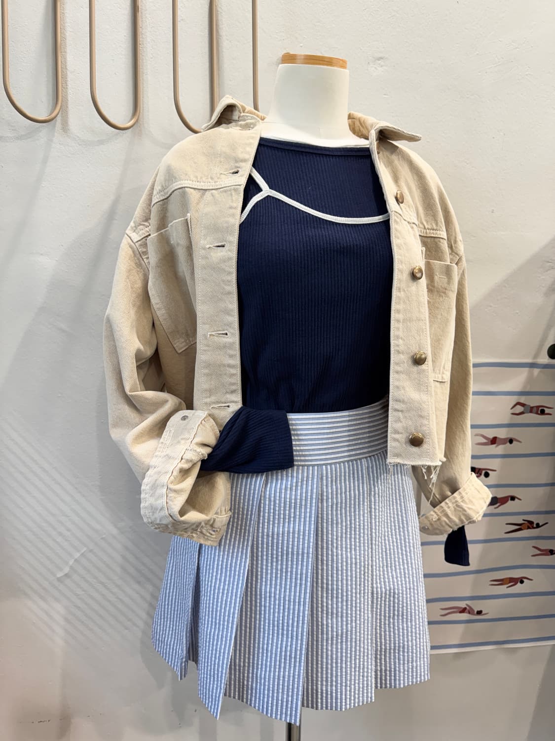 zara 크롭 데님자켓 상품이미지4