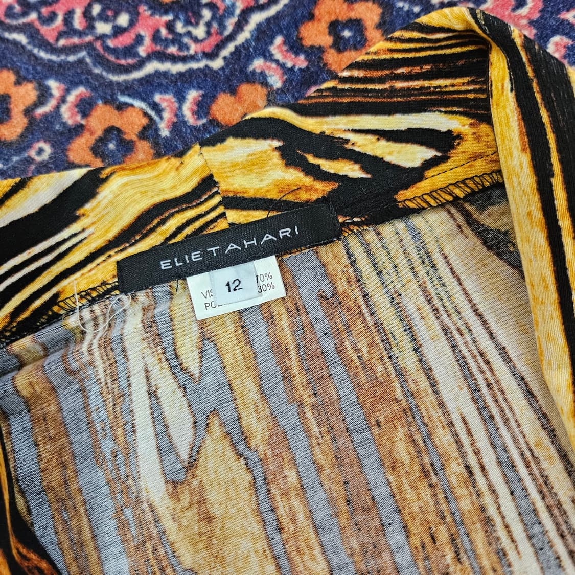 엘리 타하리(Elie Tahari) 비스코스 호피 자켓 상품이미지6