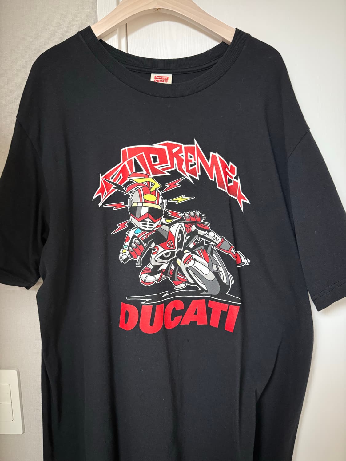 슈프림 Supreme x Ducati 바이크 티셔츠 블랙 24ss 상품이미지1