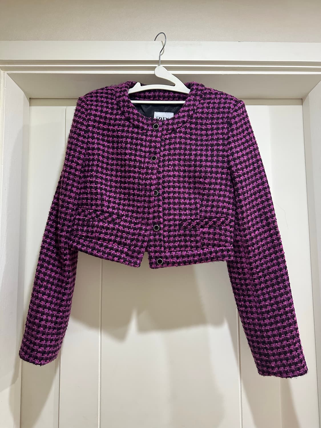 Zara 자라 핑크 트위드 자켓 s 상품이미지2