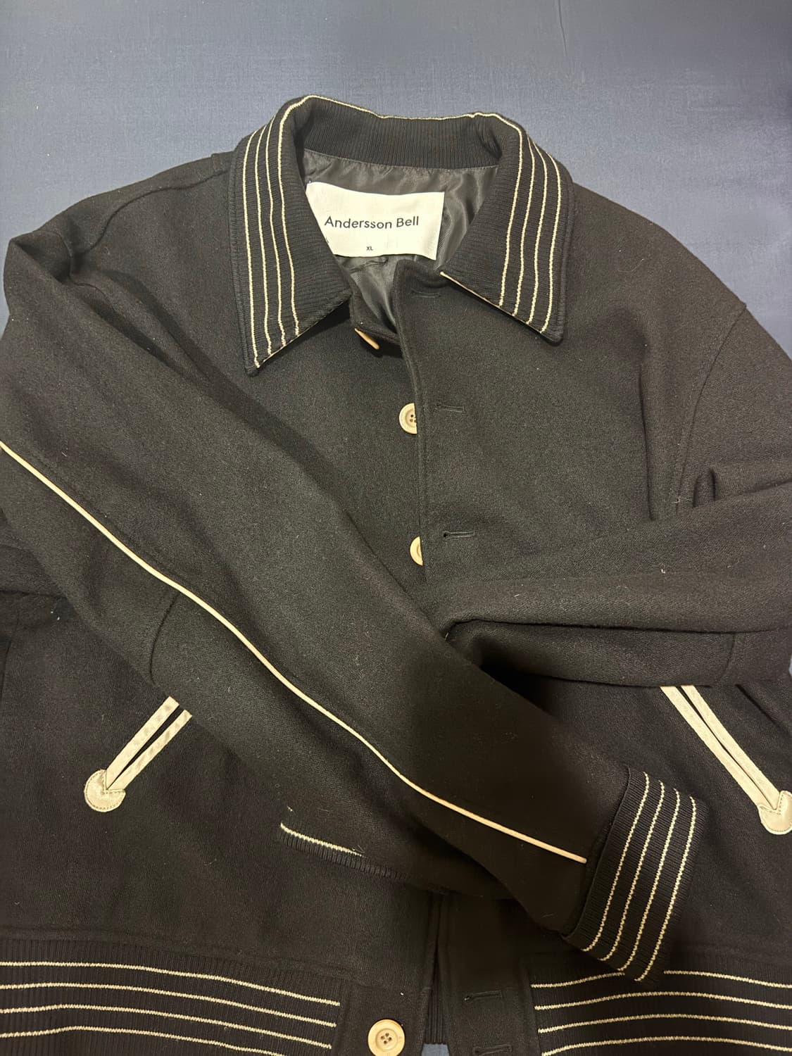 (XL) 앤더슨벨 sunny 써니 바시티 가디건 상품이미지1