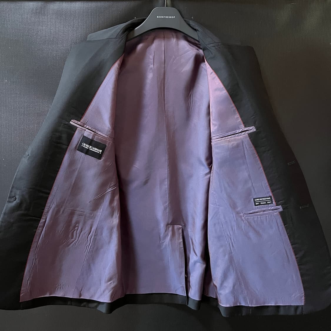 M) 90s 조르지오 아르마니 블랙 자켓 상품이미지5