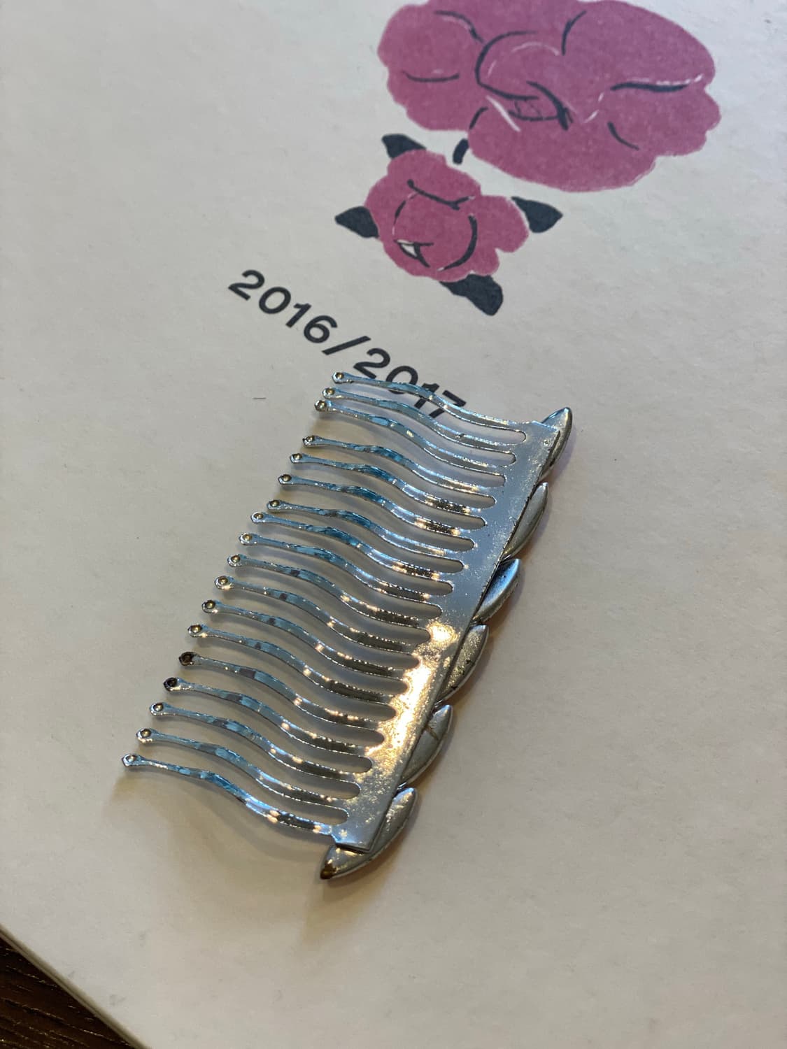 천연 산호 빗핀 헤어핀 상품이미지4