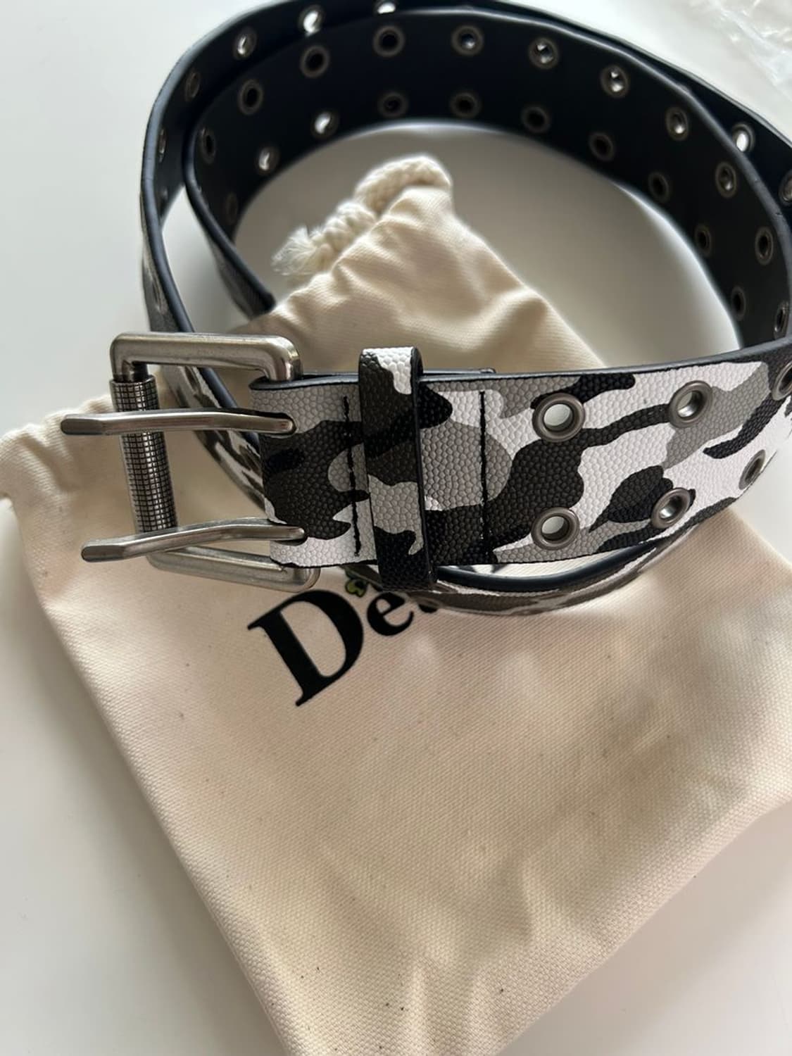 CAMO DOUBLE EYELET BELT 카모 아일렛 벨트 상품이미지3