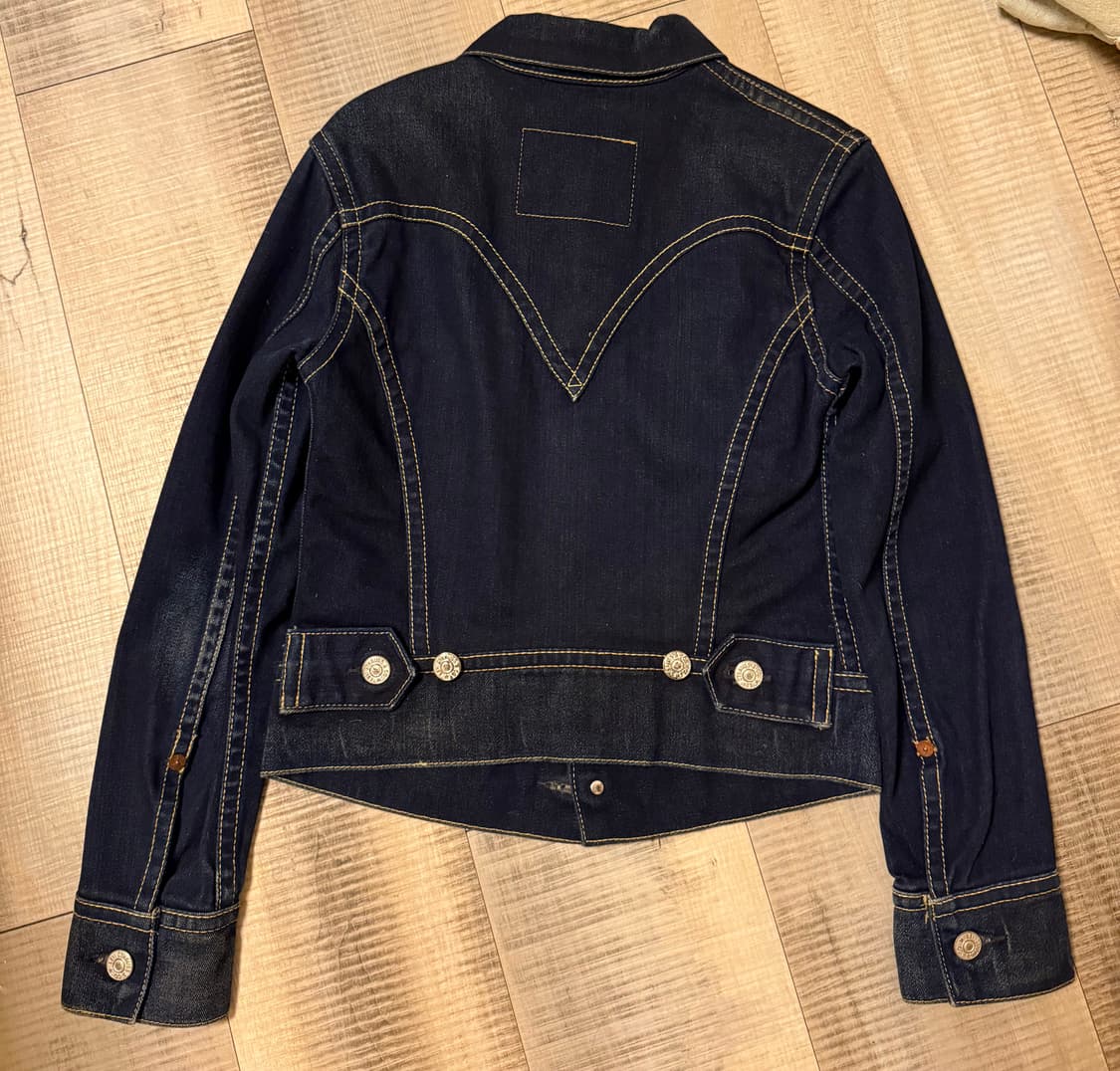 리바이스 진청 청자켓 숏 트래커 웨스턴 상품이미지2