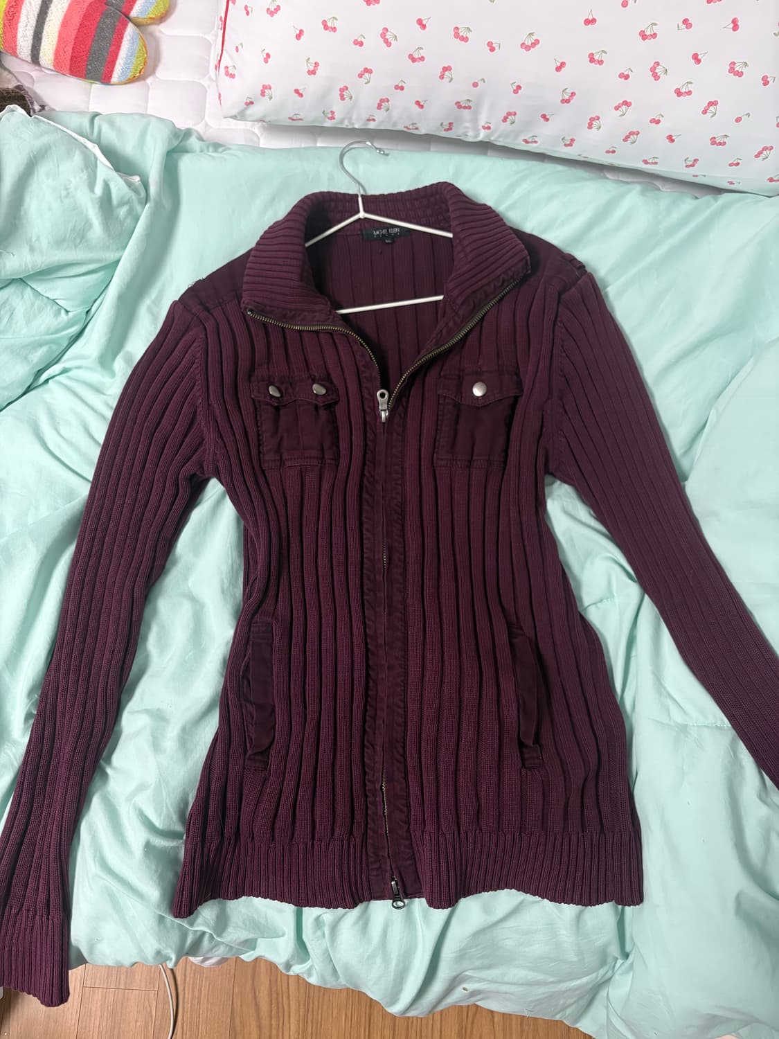 Michel klein 버건디 자켓 상품이미지1