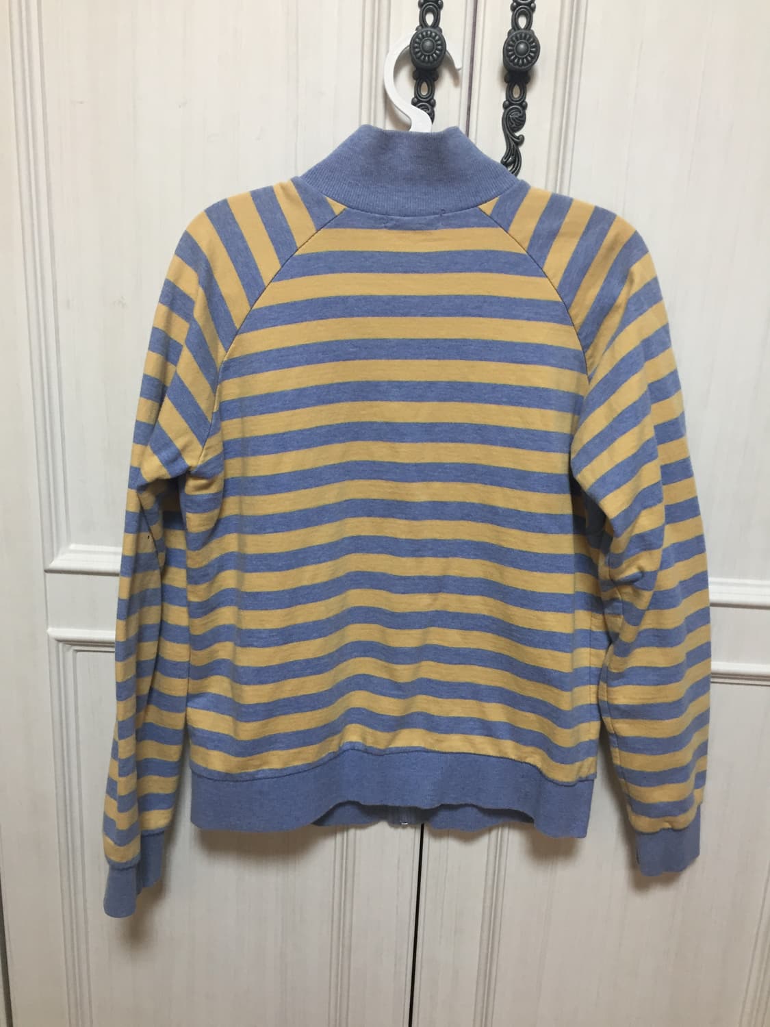 빈티지 블루옐로우 줄무늬 집업 상품이미지4