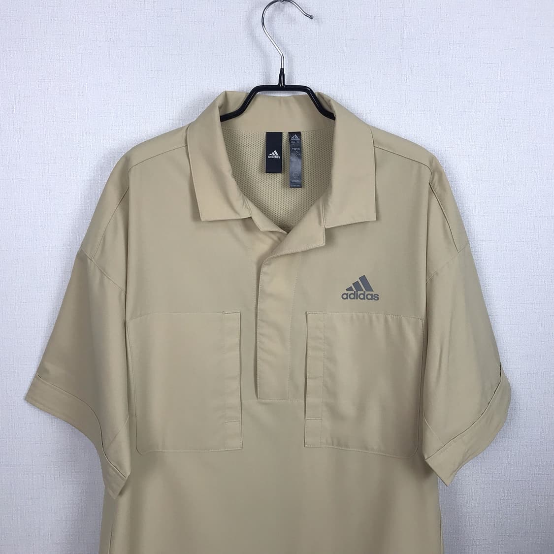 아디다스 adidas 에센셜 풀오버 반팔 셔츠 남성XL 상품이미지3
