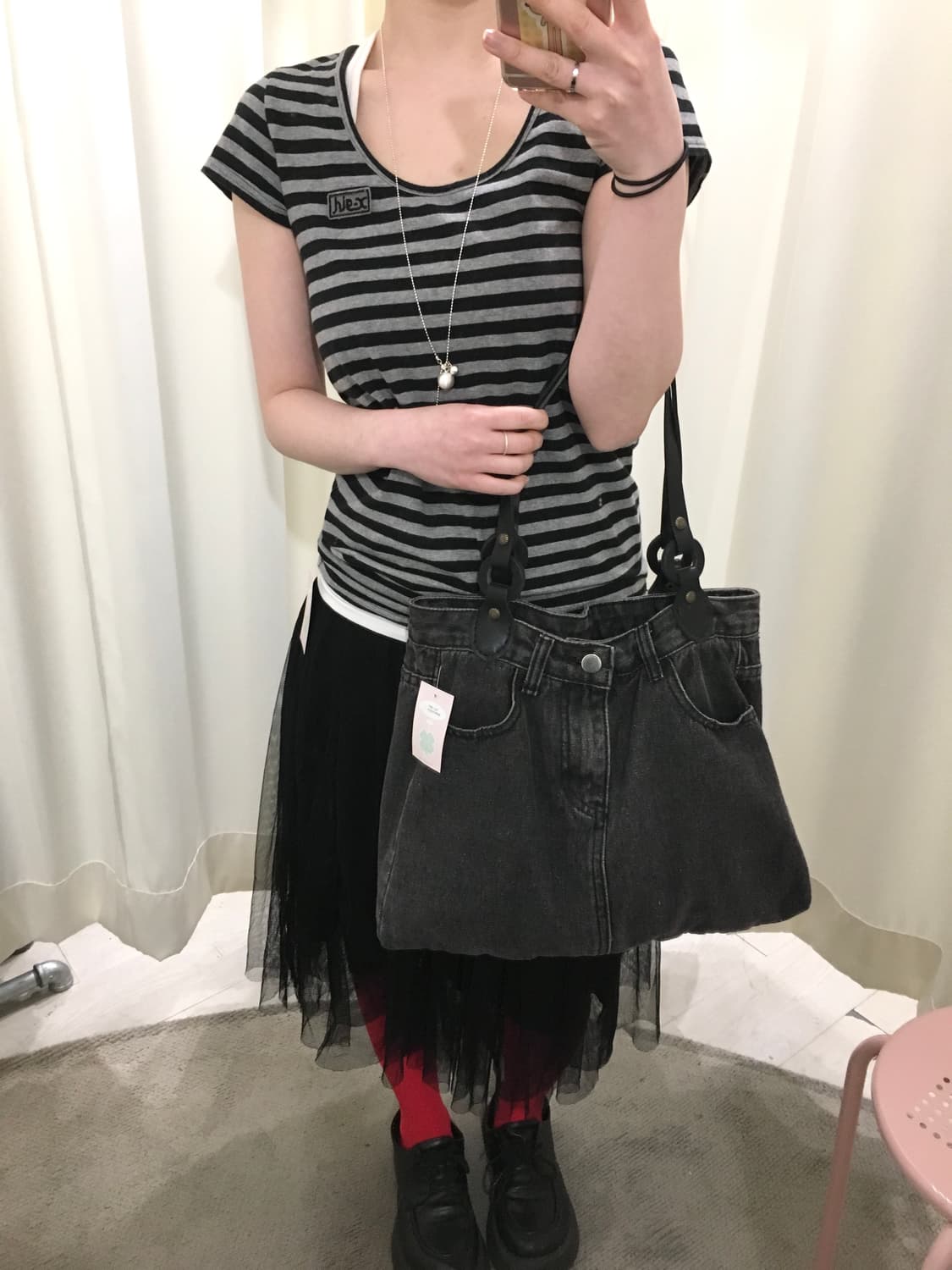 Remake denim shoulder bag 상품이미지2