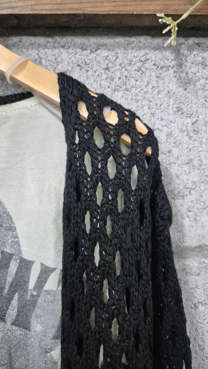 망사 오픈  가디건 락시크 상품이미지3