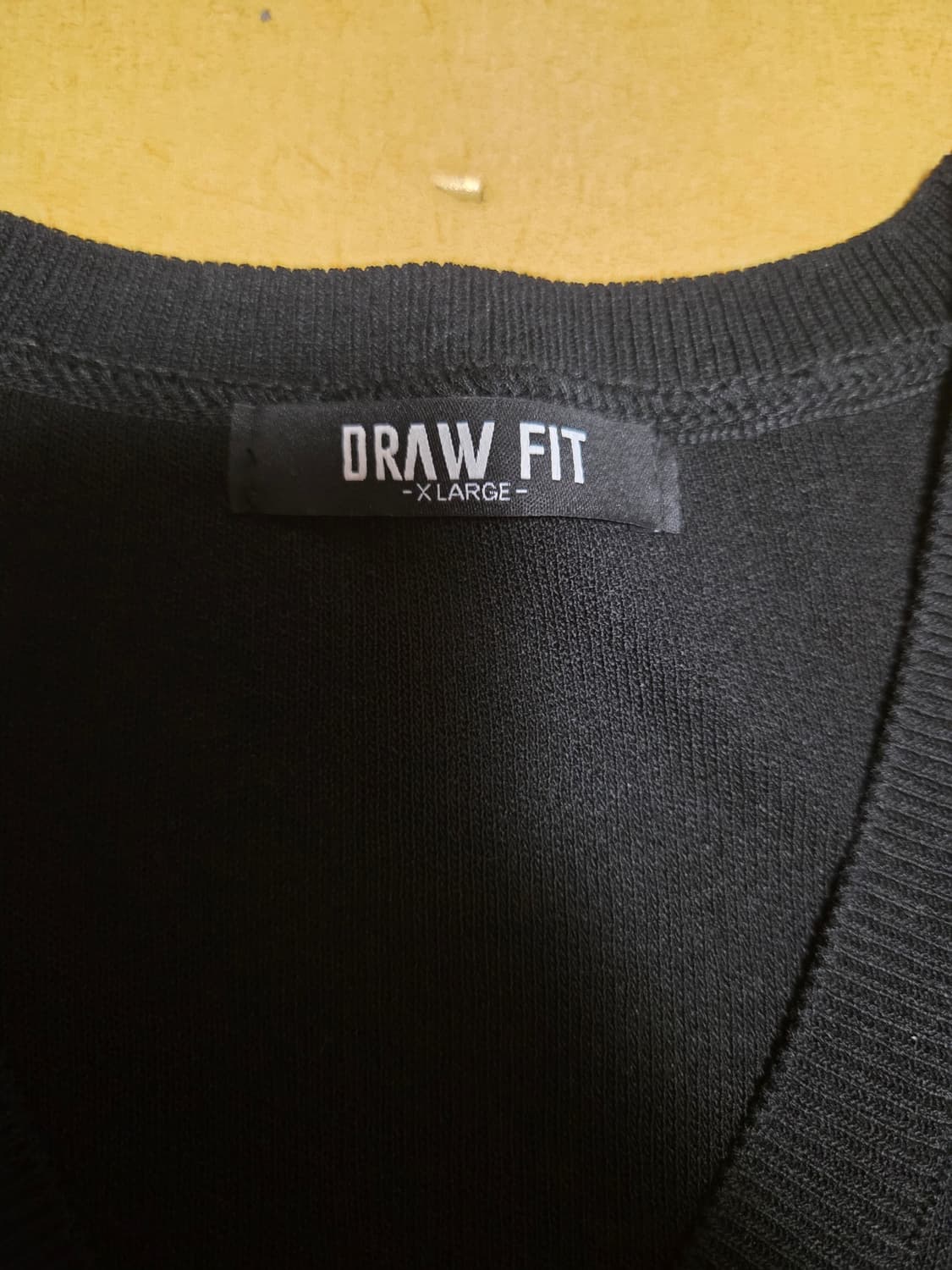 DRAW FIT 블랙 V넥 니트 조끼 X-LARGE 상품이미지2