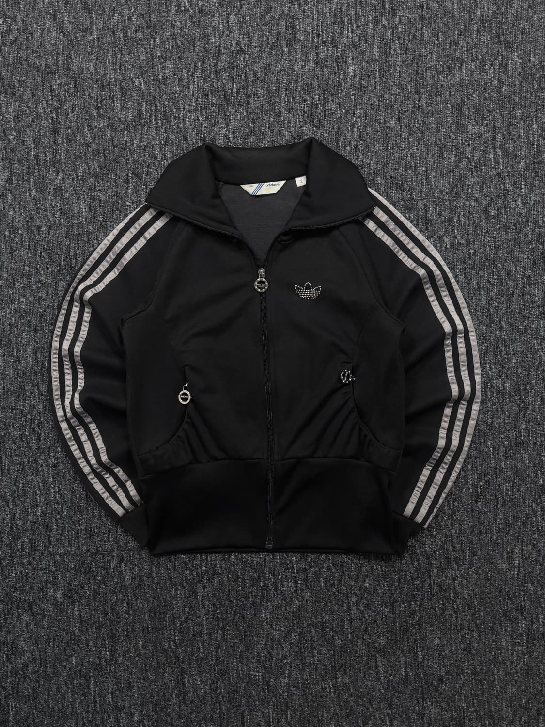 아디다스 글리터 로고 블랙 트랙탑 져지 상품이미지5