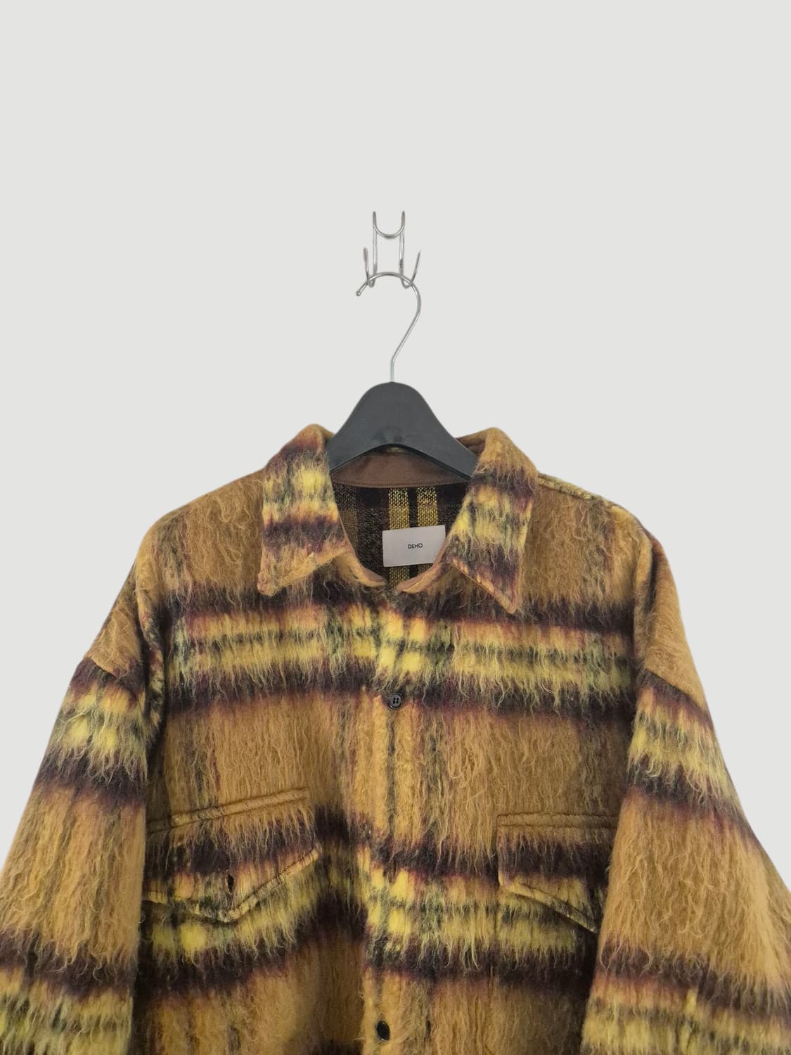 데호 오버핏 겨울 체크셔츠 상품이미지2