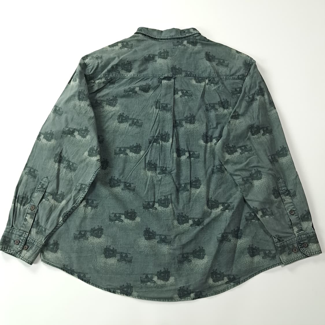 CK219 XL 울리치 90s 00s 미스틱그린 보트 셔츠 남방 상품이미지6