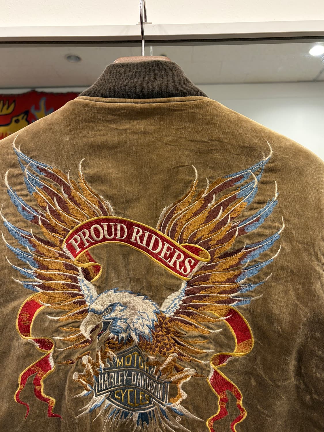 Harley-Davidson 할리데이비슨 아메리칸 이글 벨뱃 자수 자켓 상품이미지7