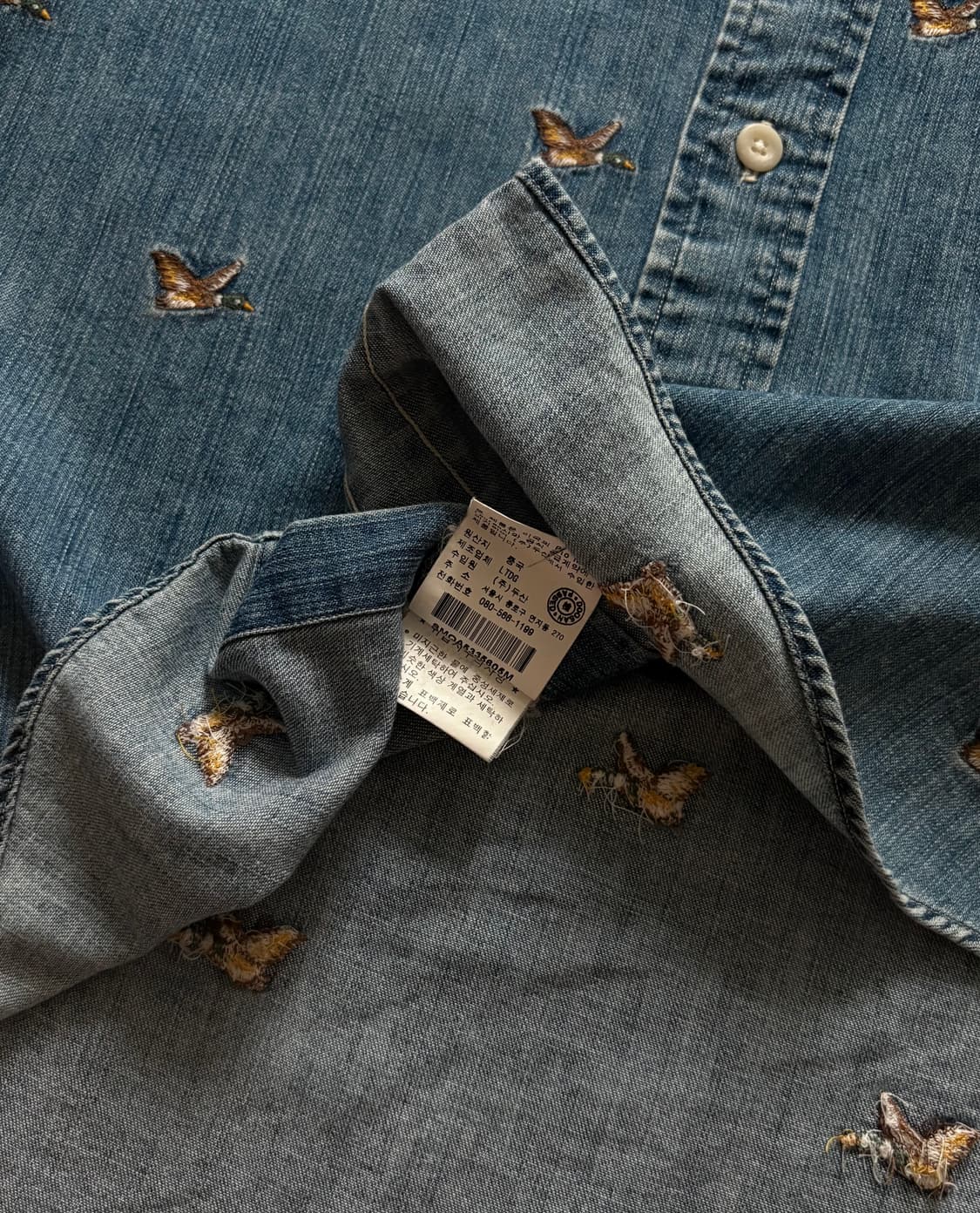 Polo 폴로랄프로렌 90's 청둥오리 데님 셔츠 상품이미지5