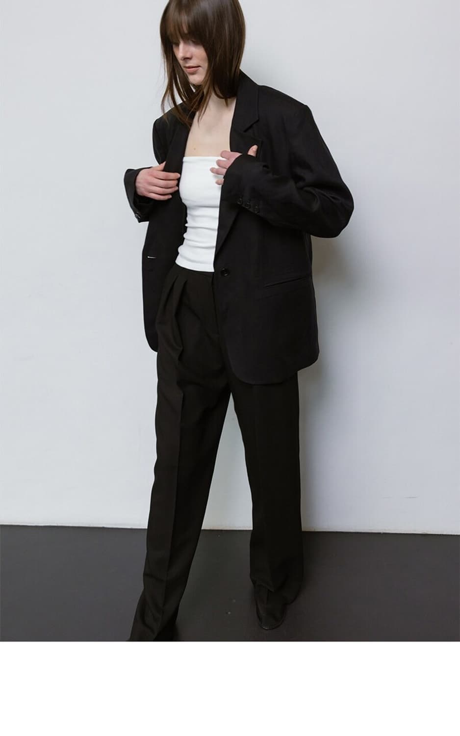 Ore 오어 Summer Overfit Single JK Black 상품이미지3