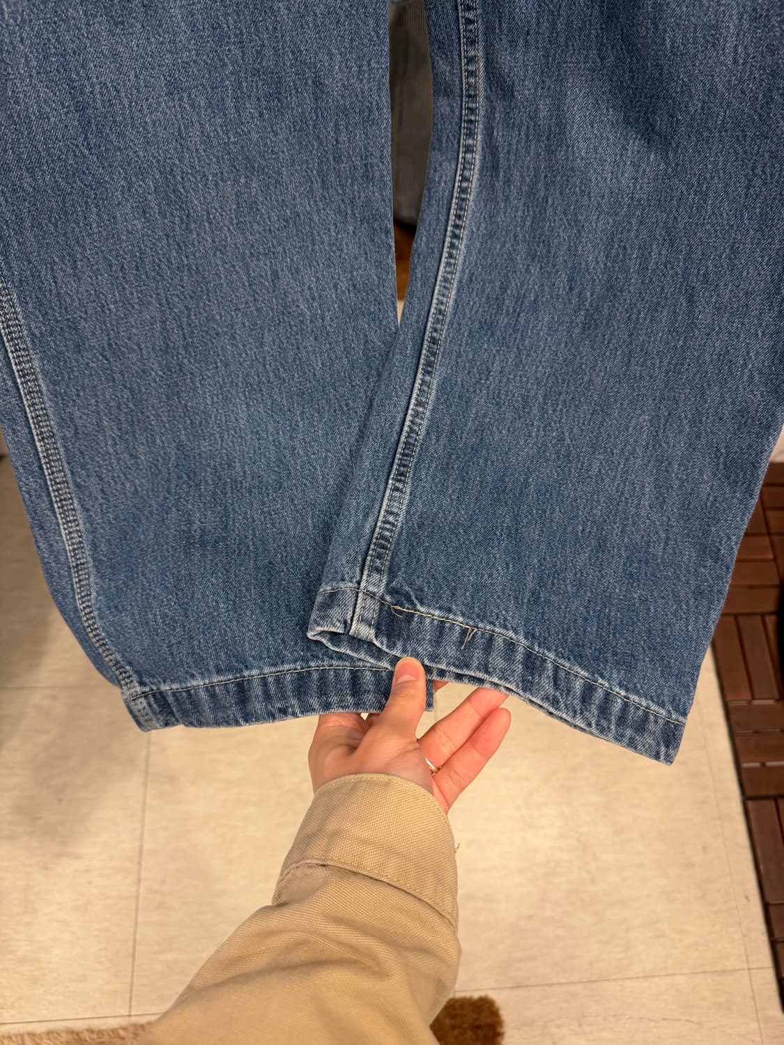 00s M Superior 빈티지 카펜터 데님 워크 팬츠 (33inch) 상품이미지5