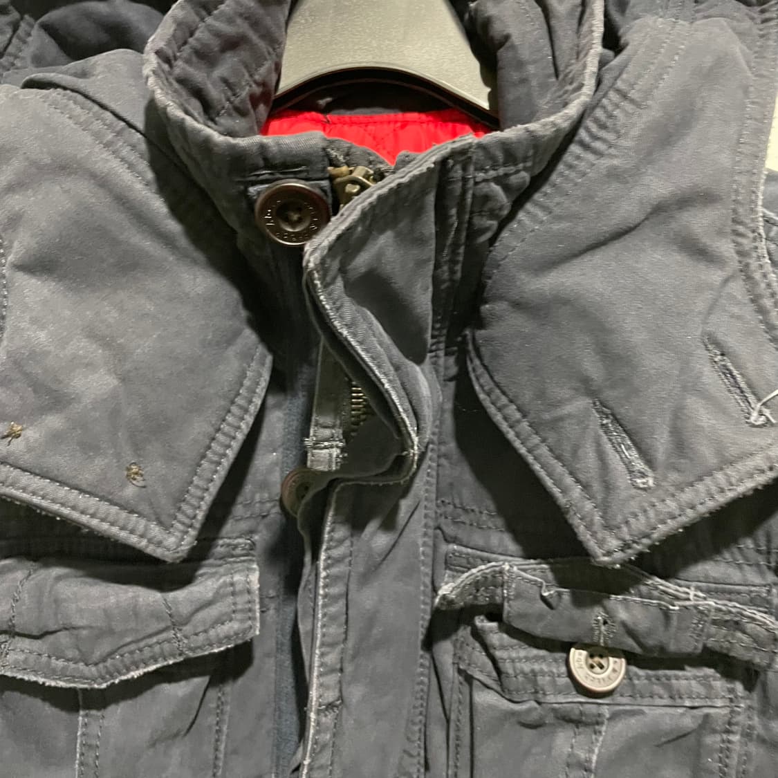 아베크롬비 후드 야상 블랙 상품이미지3