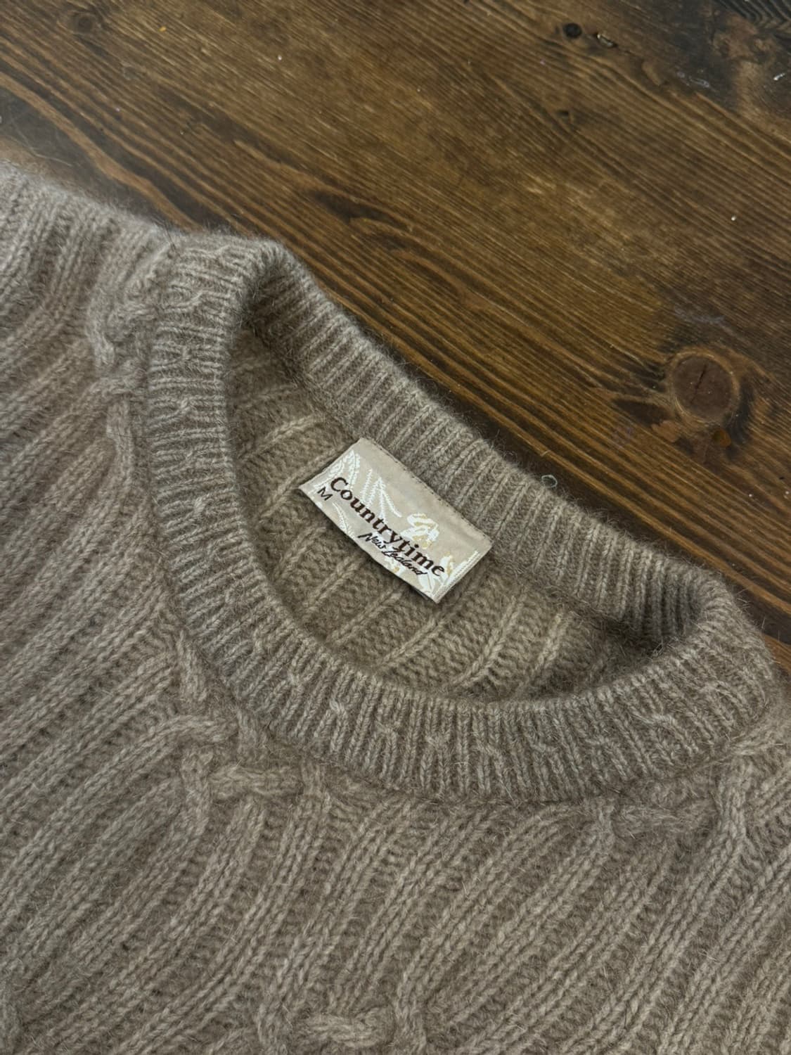컨트리타임 캐시미어 케이블 니트 100 상품이미지7