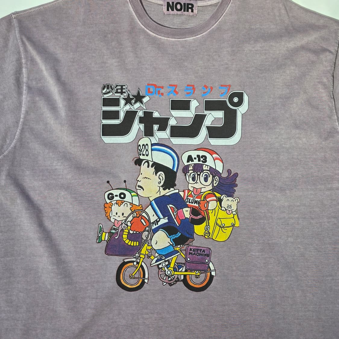 [2XL]NOIR 피그먼트 닥터슬럼프 그래픽 오버핏 반팔티 상품이미지2